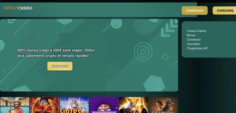 Casino en ligne main